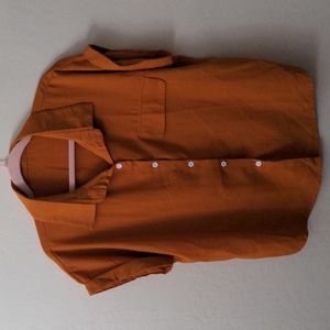 Women's size 0XL Button up Shirt, Mustard color.  Never worn.  New without Tags.